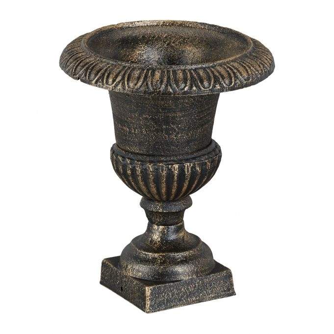 Dekorativ vase i støpejern