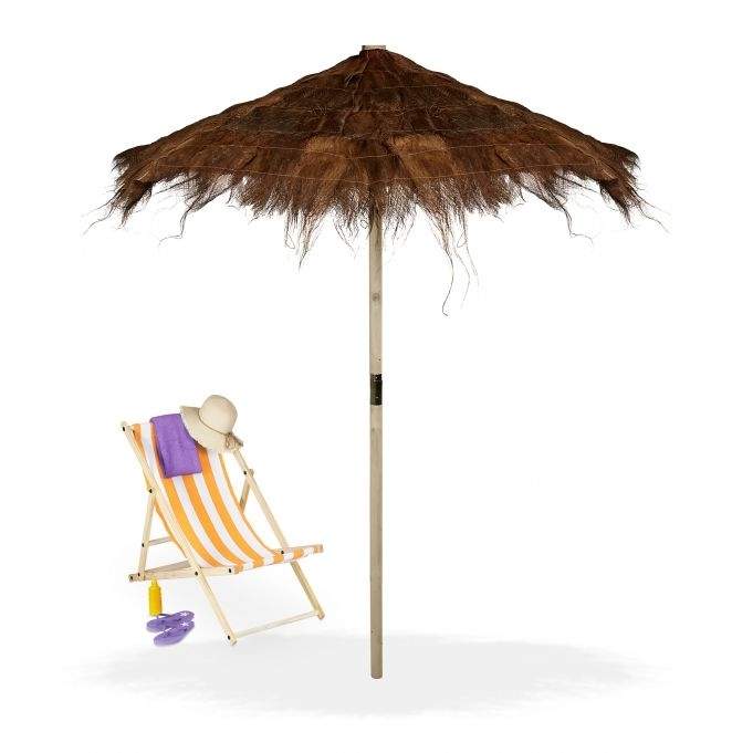 Hawaii palmehår parasoll