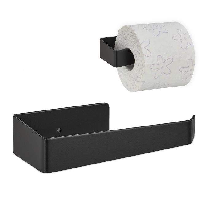Toalettpapirholder i sort