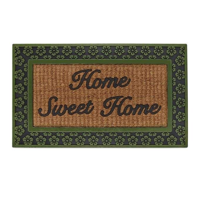 Dørmatte "Home Sweet Home" gummikokosnøtt