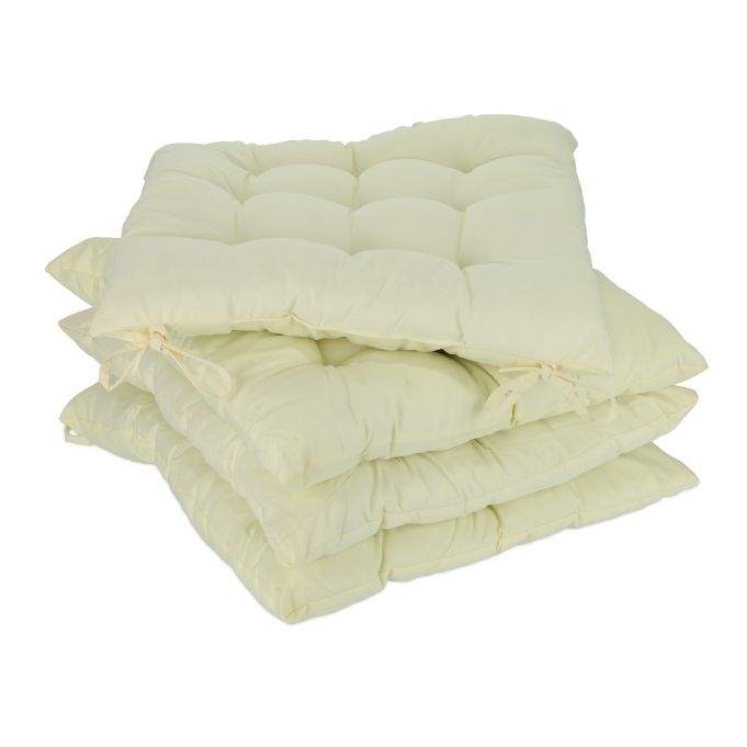 Pute beige sett med 4