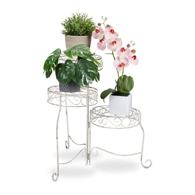Blomstertrapper Metall 3 Hylle