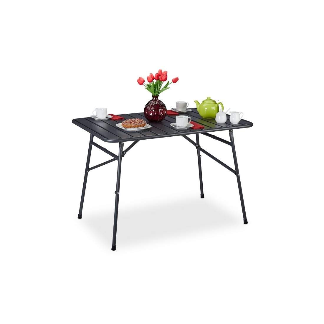 Sammenleggbart spisebord i stål, utvendig