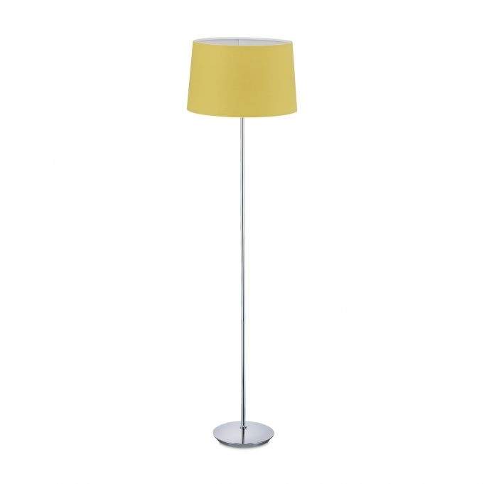 Gulvlampe med stoffskjerm