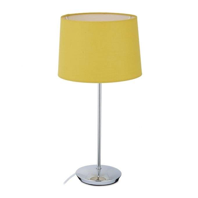 Bordlampe med stoffskjerm