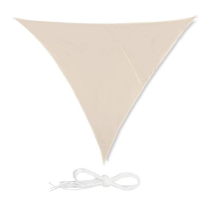 Solseil trekantet beige