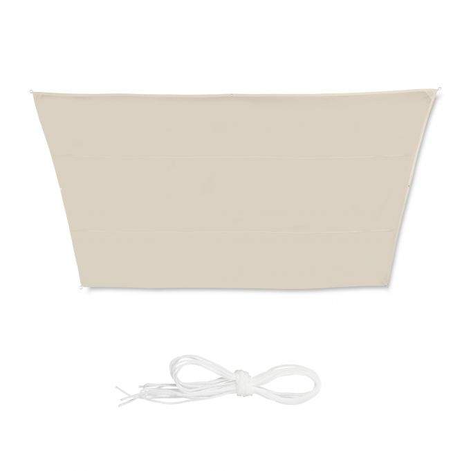 Solseil trapesformet beige