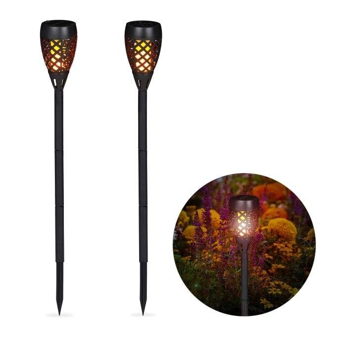 Garden Torch Solar Sett med 2