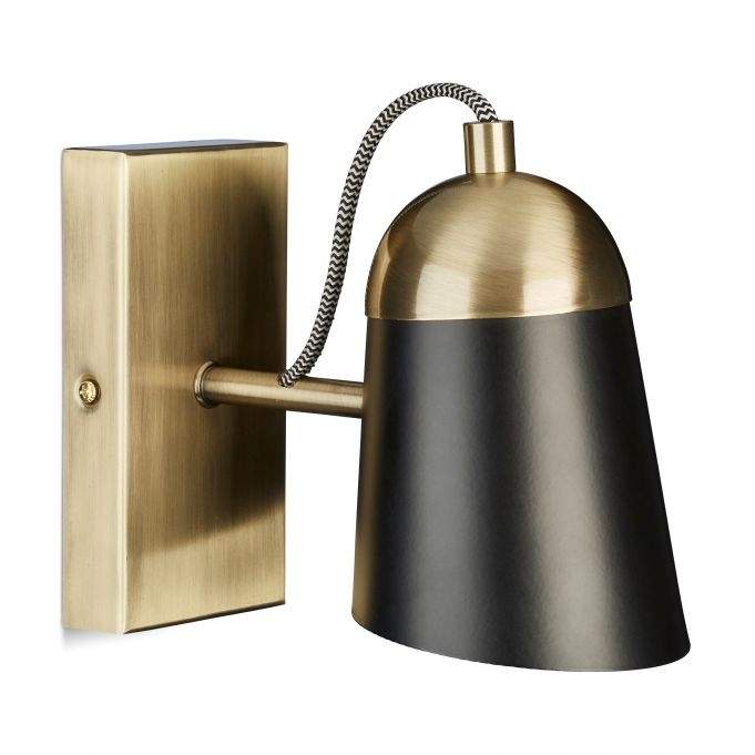 Vegglampe i messing