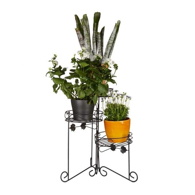 Blomstersokkel metall 3 hyller