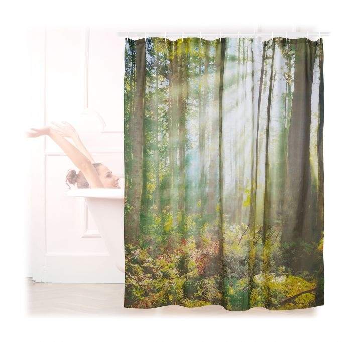 Skog dusjforheng 180 x 180 cm