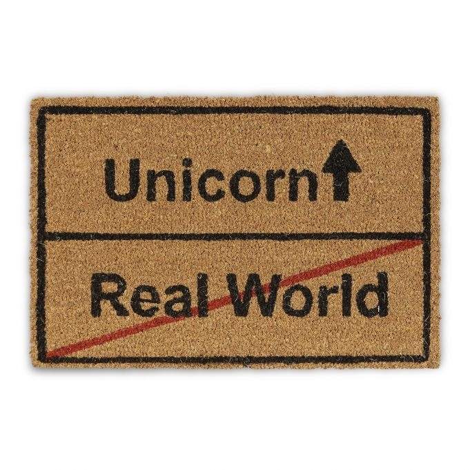 Dørmatte kokosfiber Unicorn/Real World