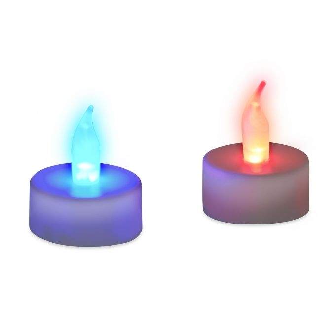 LED varmelampe med fargeskiftende lys
