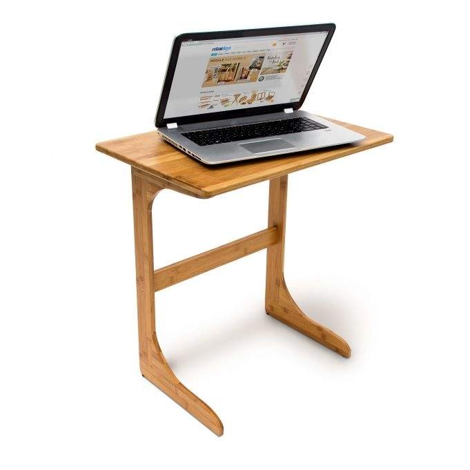 Bambus sidebord for bærbar PC