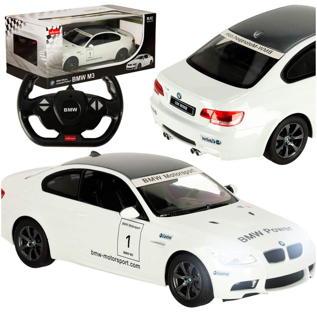 RC bil 1:14 BMW M3 hvit