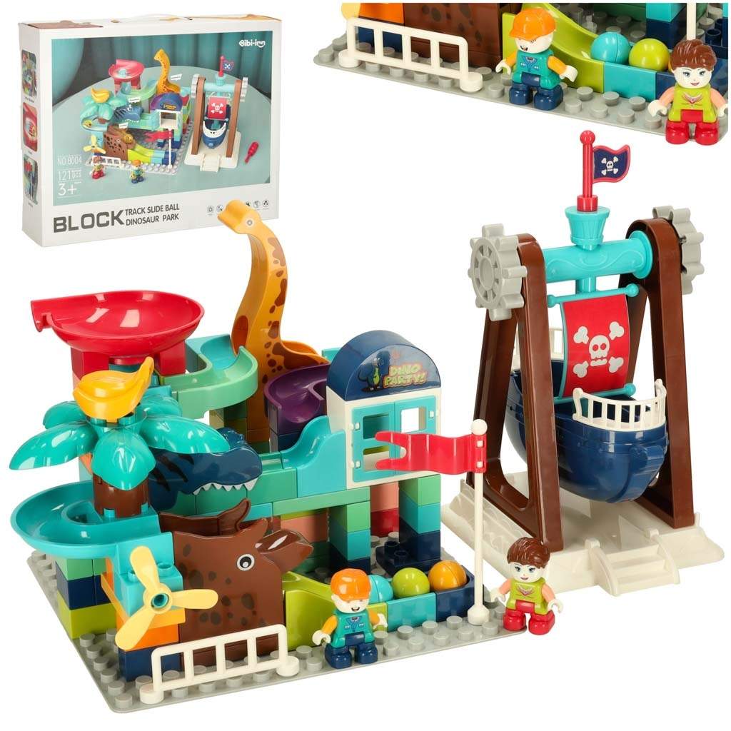 Kreative blokker ballbane dinosaurpark 121sz