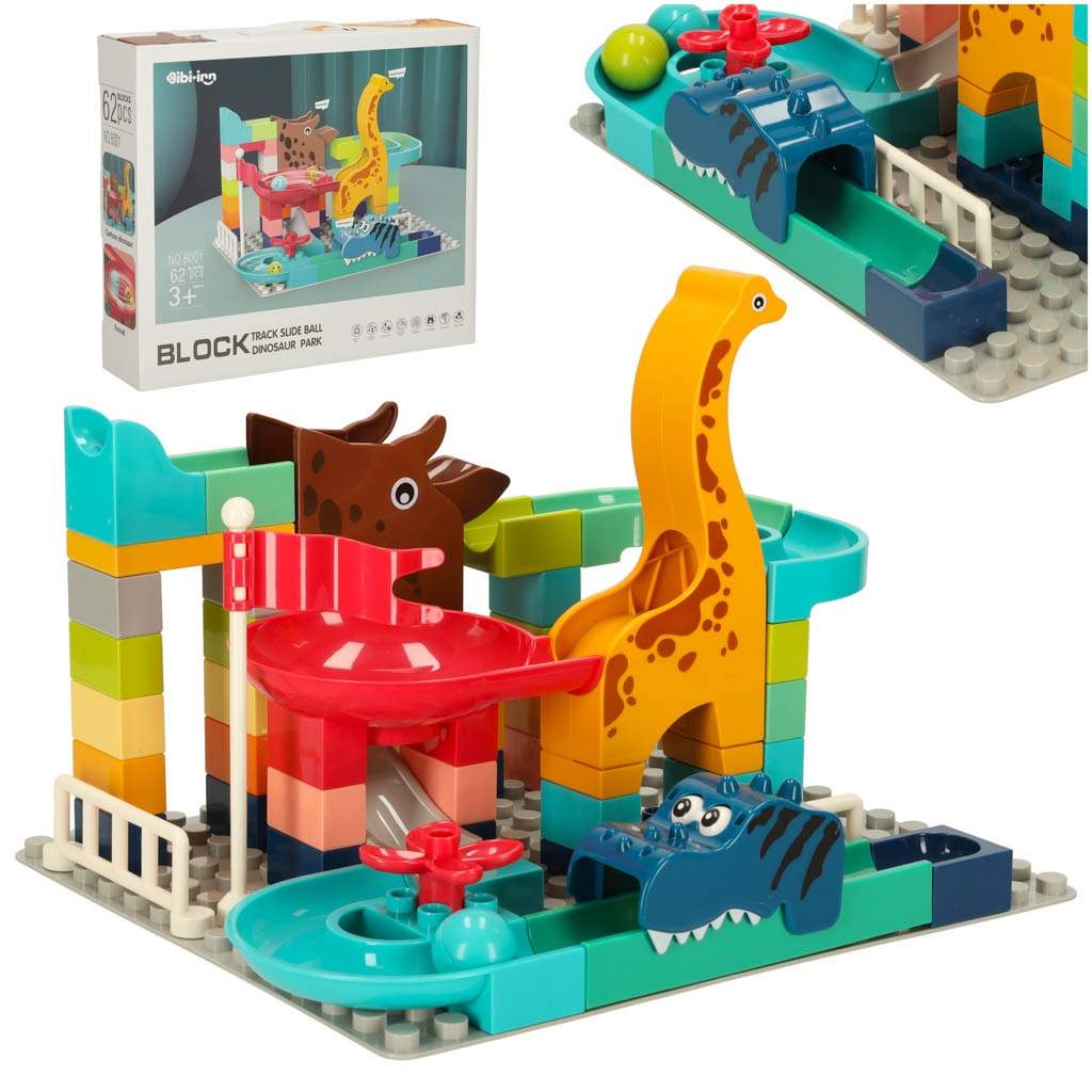Kreative blokker ballbane dinosaurpark 62stk