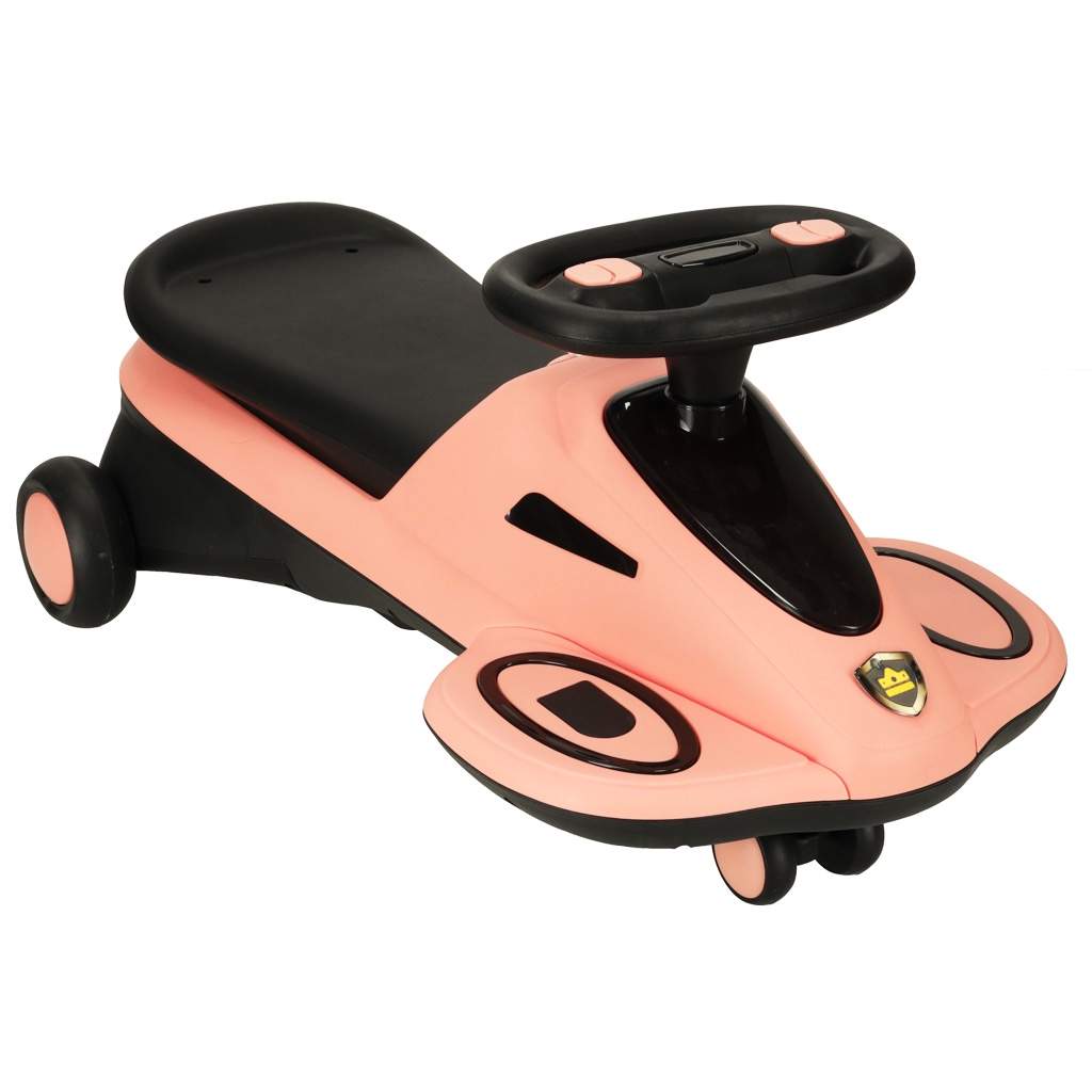 Gravity ride glødende LED hjul med musikkspillende sparkesykkel 74cm rosa/svart maks 100kg