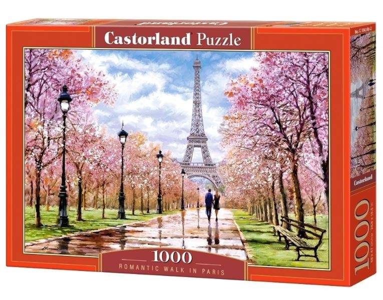 CASTORLAND Puslespill 1000 elementer Romantic Walk In Paris Romantic Walk In Paris 68x47cm