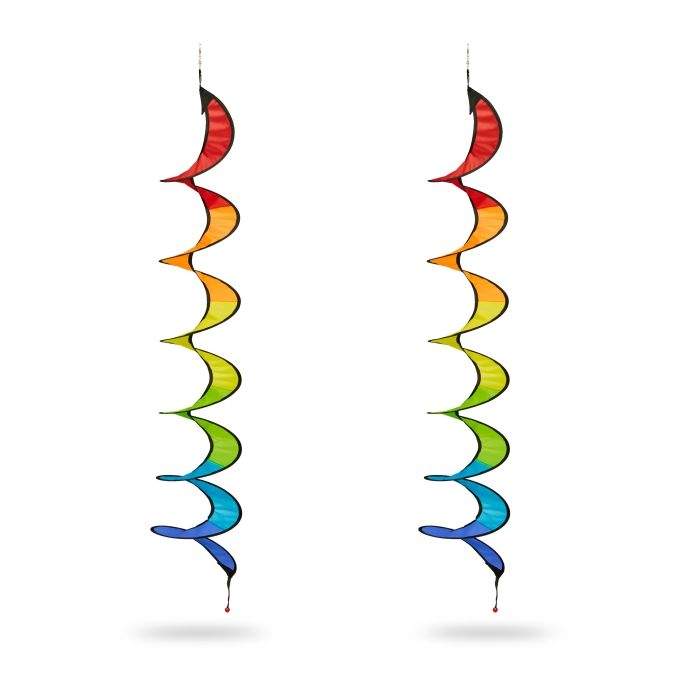 Rainbow vindklokke sett med 2 stk