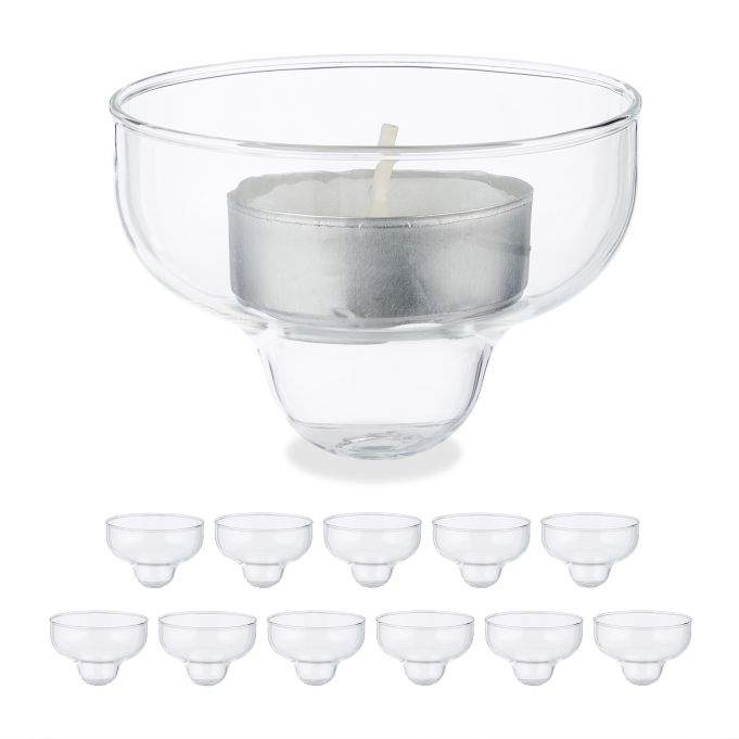 Flytende telysholder sett med 12 stk