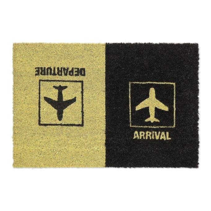 Dørmatte kokosfiber "Avreise/ankomst"