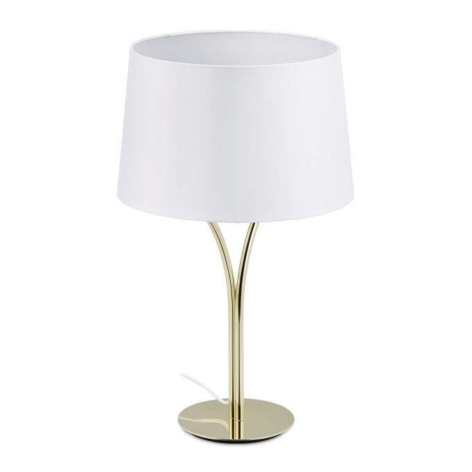 Bordlampe med stoffskjerm