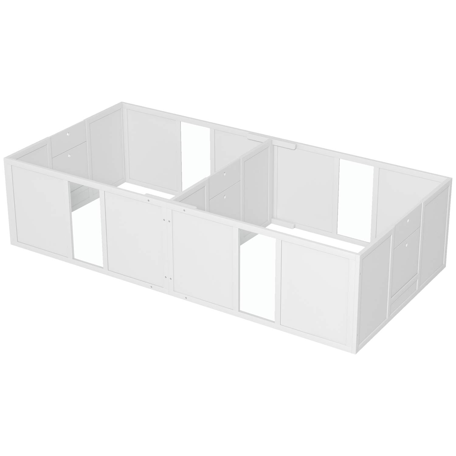 Valpeboks for valper, valpeløp med sklisikre gulvbeskyttere, justerbar dør, lekegrind i tre, for små til mellomstore hunder, 196