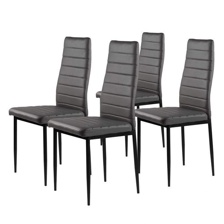 Stoler Kekinian Sett med 4 stoler til stue og spisestue med Eco-Leather, ergonomisk...