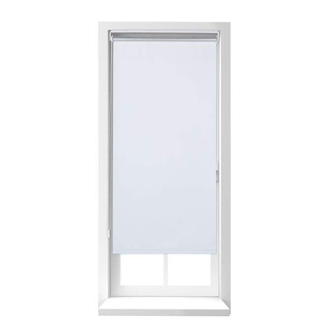 Hvit termisk rullegardin 220 cm lang