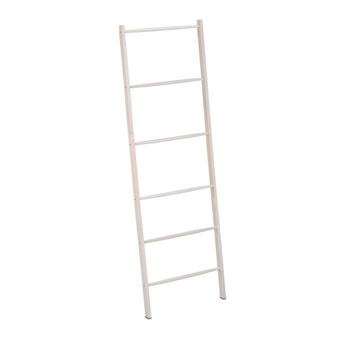 Hvit håndklestativ med 6 knagger