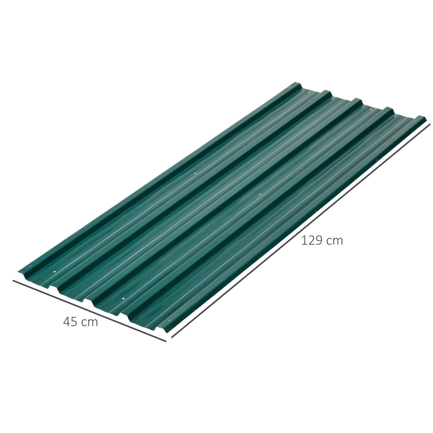 Trape Plate Pakke med 12 trapesplater 129 x 45 cm 7 m² galvanisert takplate 0,2...