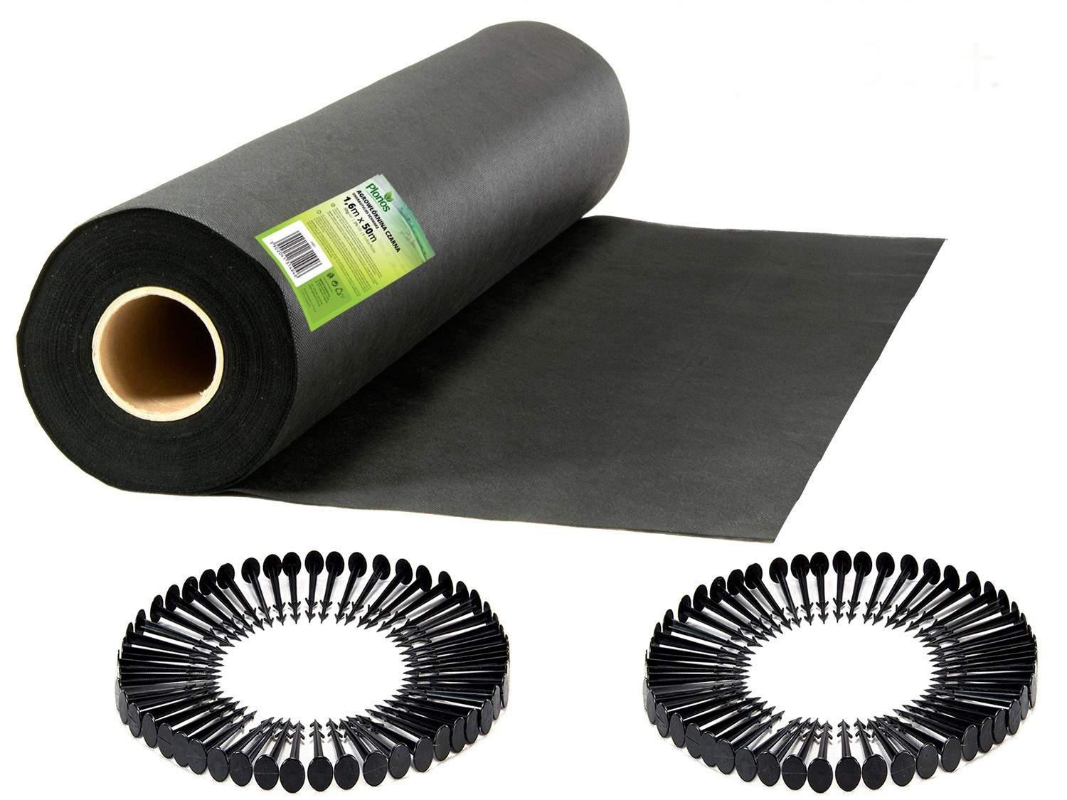 Hageagrotekstil 1,6 m x 50 m + 100 Plonos-knagger Hageagrotekstil 1,6 m x 50 m + 100 Plonos-knagger