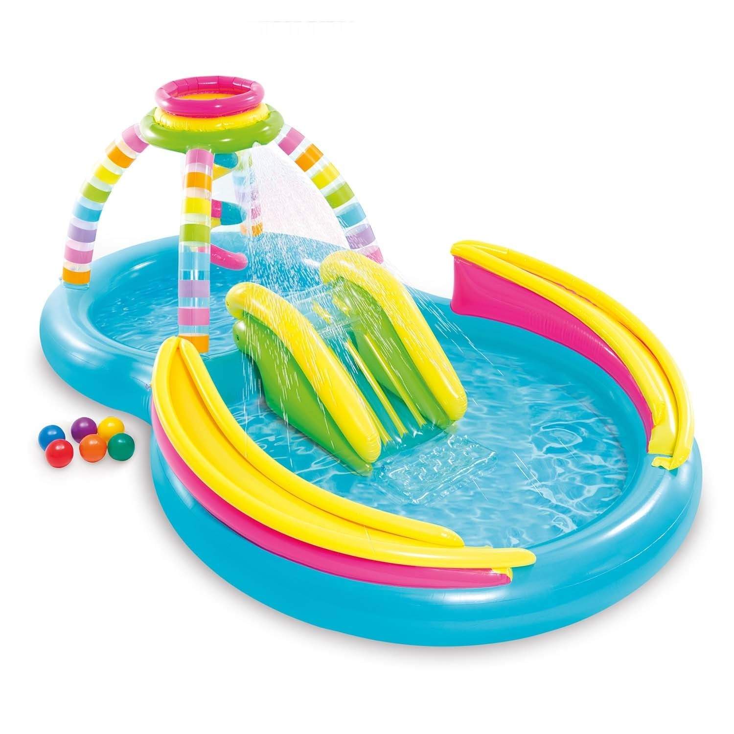 Rainbow Intex 56137 oppblåsbar lekeplass