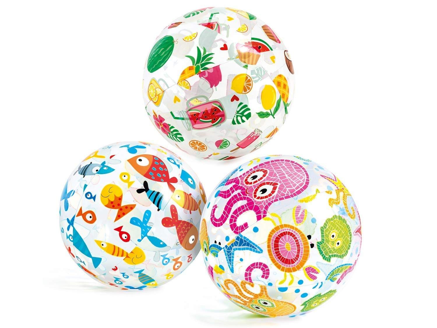 Oppblåsbar badeball med trykk 51 cm INTEX 59040 ananas