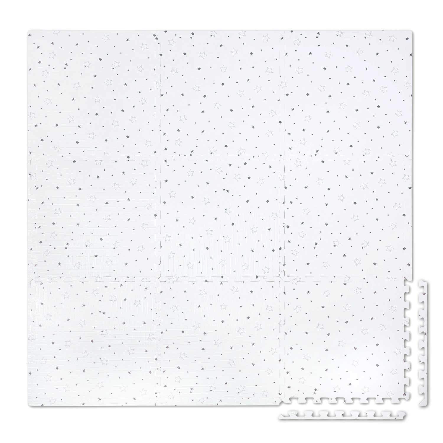Puslespillmatte med stjernemønster 50 x 50 cm (9 deler)