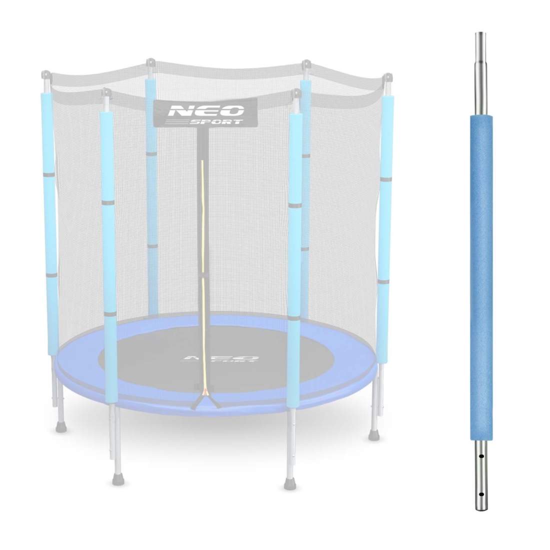 Bunnstolpe for trampoline med ytre nett 4,5 fot Blue Neo-Sport