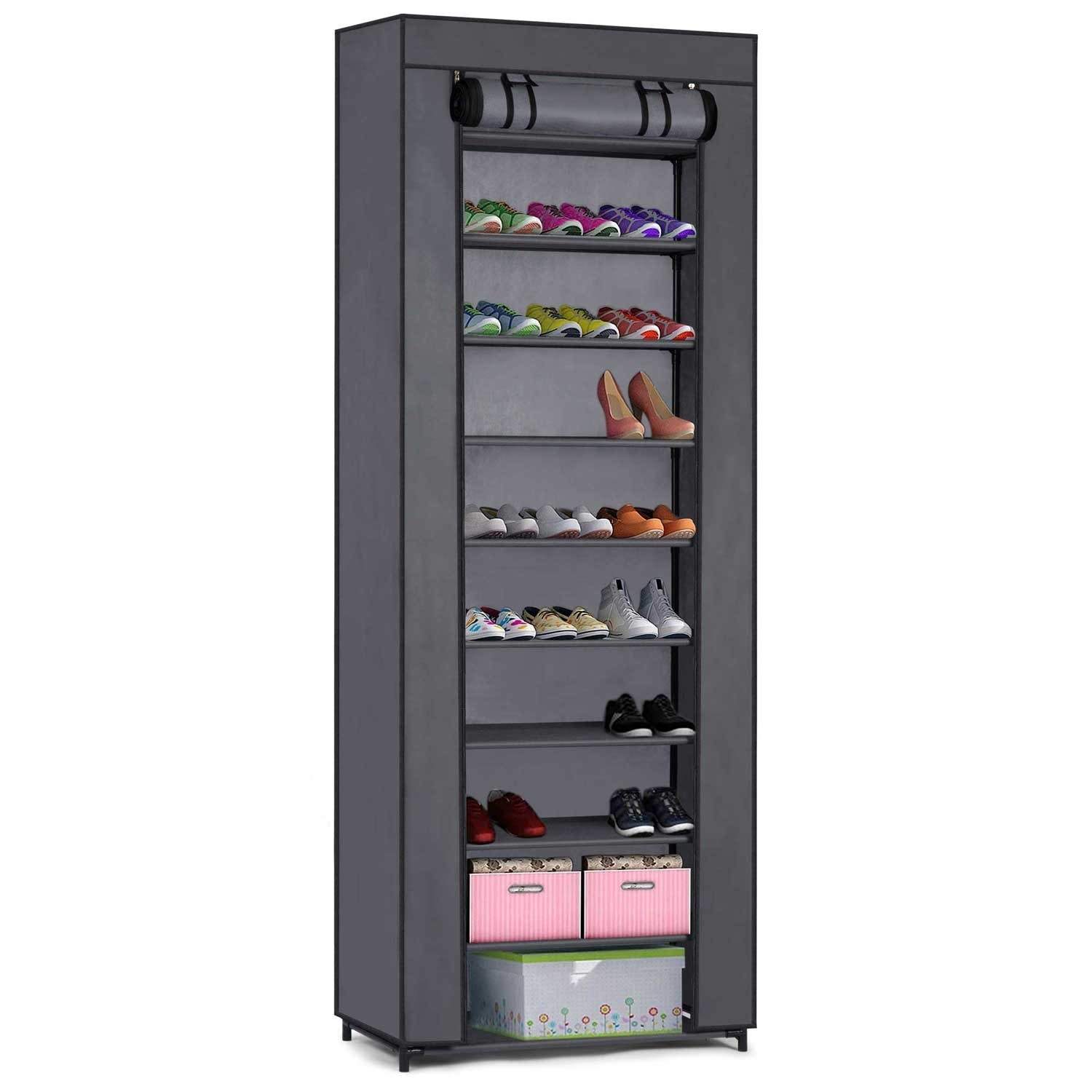 Tekstil skoskap Massido – grafitt Tekstil skoskap Massido – grafitt