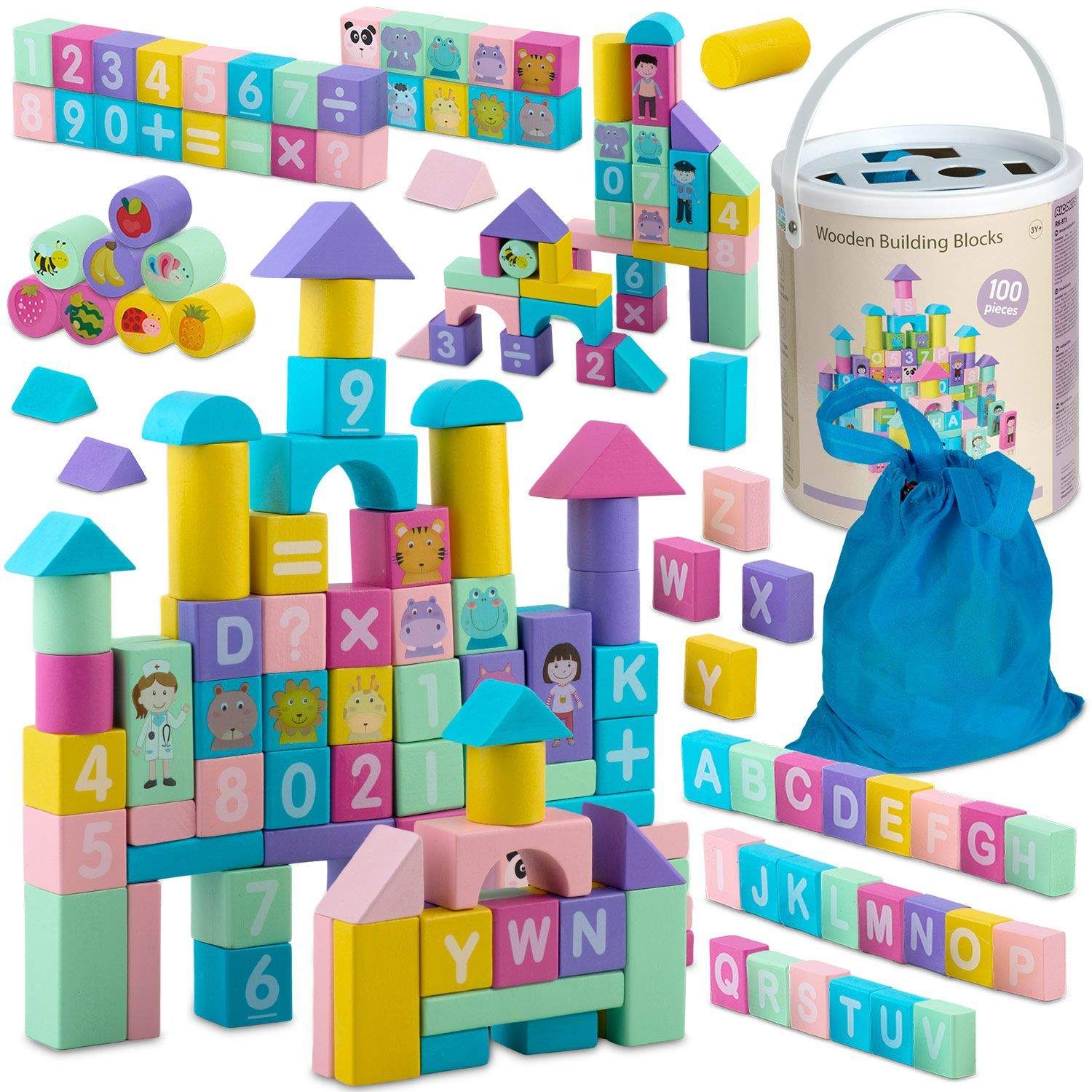 Ricokids RK-871 opplæringsklosser av tre