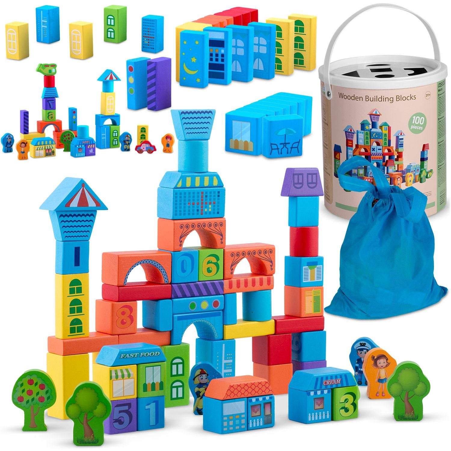 Ricokids RK-871 opplæringsklosser av tre