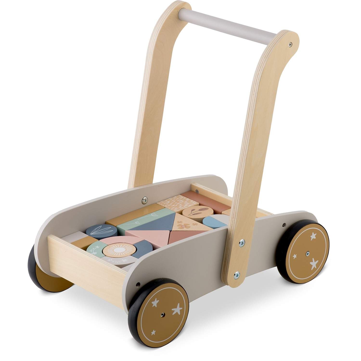 Push rollator i tre med NK-856 Nukido blokker