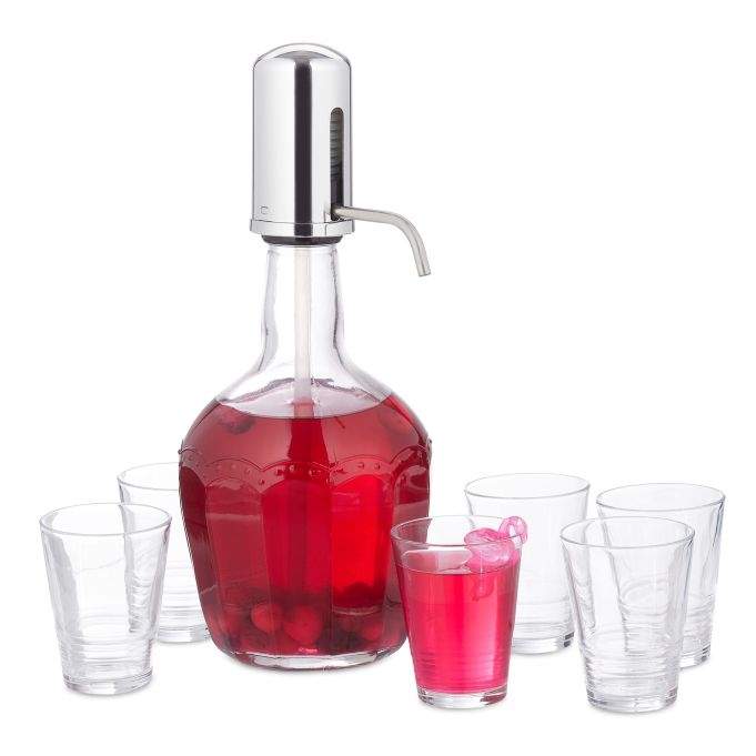 Vanndispenser med 6 glass