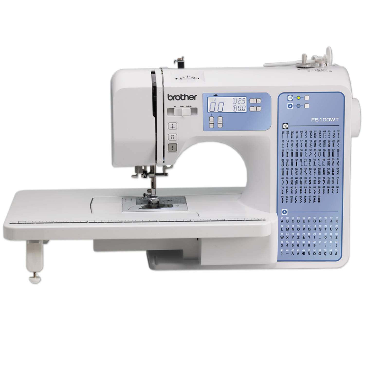 Elektronisk symaskin, 100 sømmer, LCD-skjerm