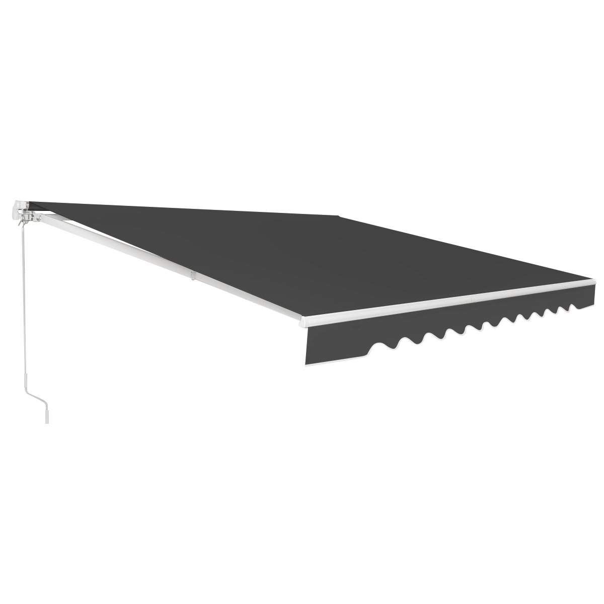 Uttrekkbart fortelt – 3x2,5 m, skjerm i aluminium og polyester