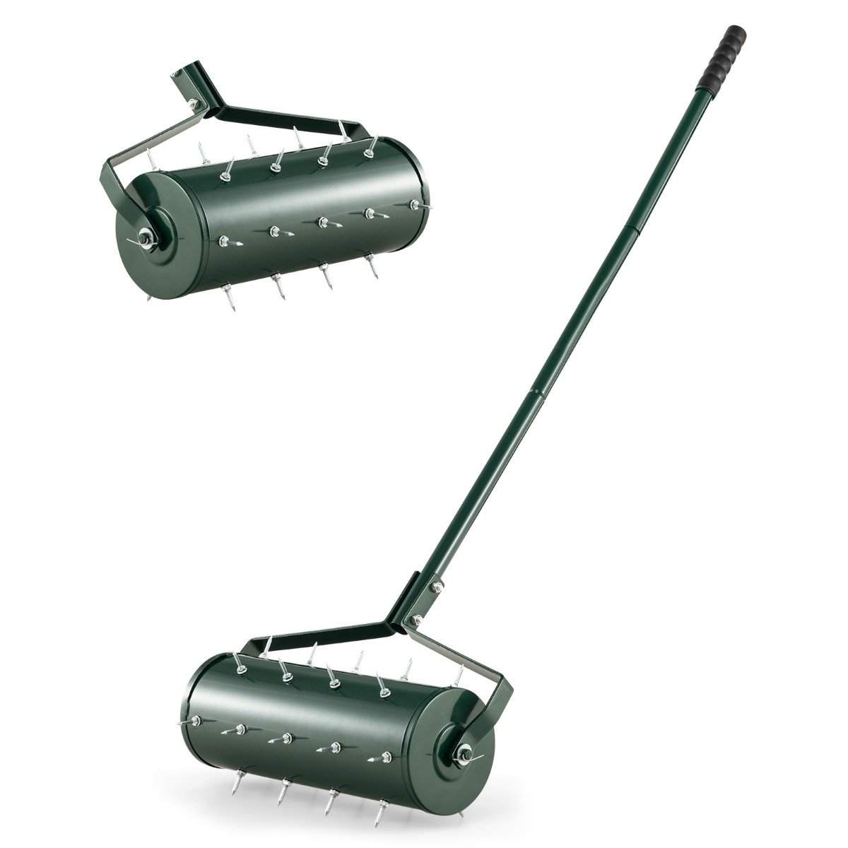 Manuell plenlufterrulle – 44 cm, ergonomisk håndtak, 27 pigger