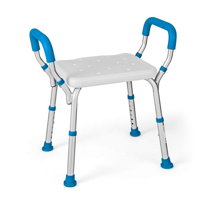 Justerbar dusjkrakk – aluminium, sklisikker, 100 kg kapasitet