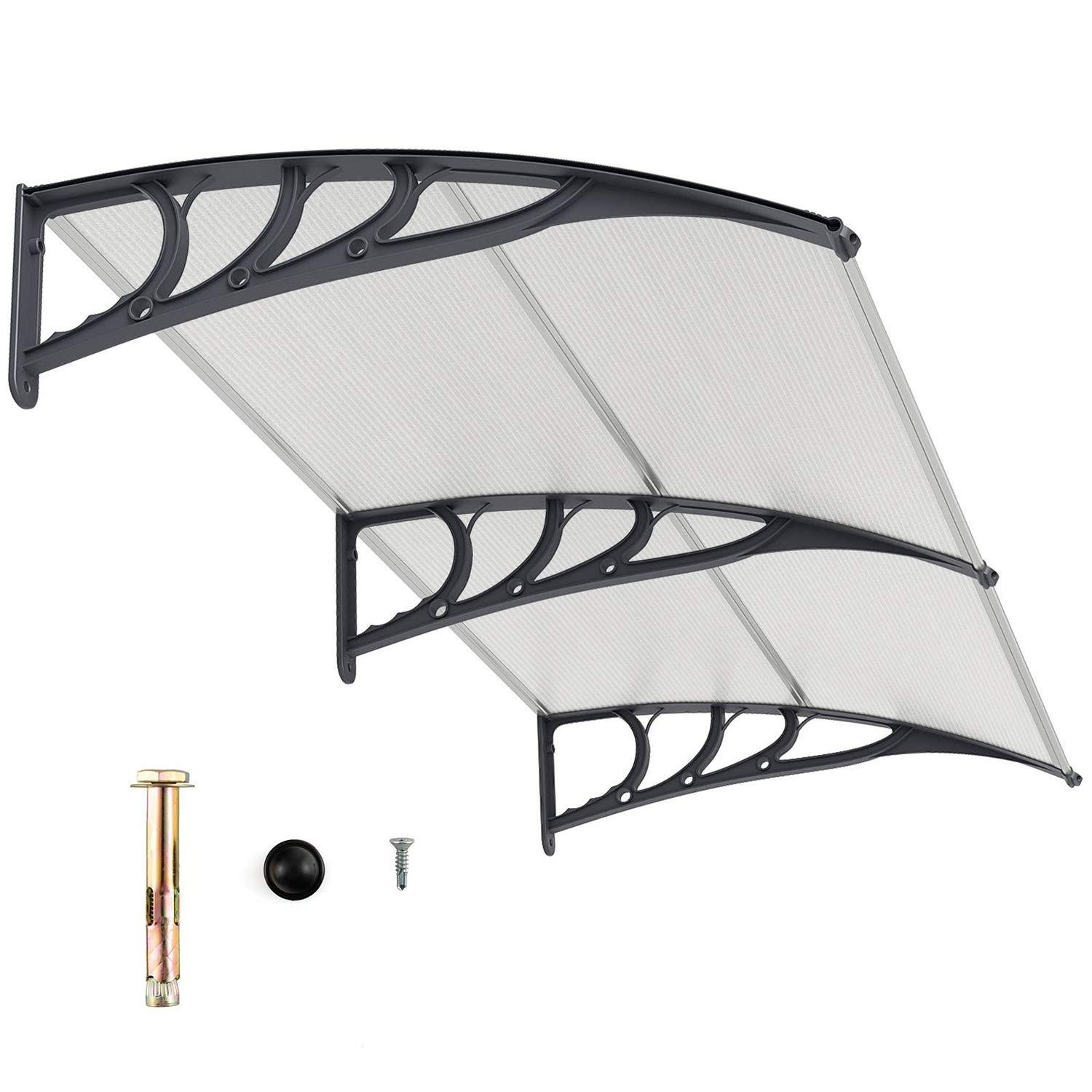 Dørmarkise 199x99 cm – Slitesterk aluminiumstak