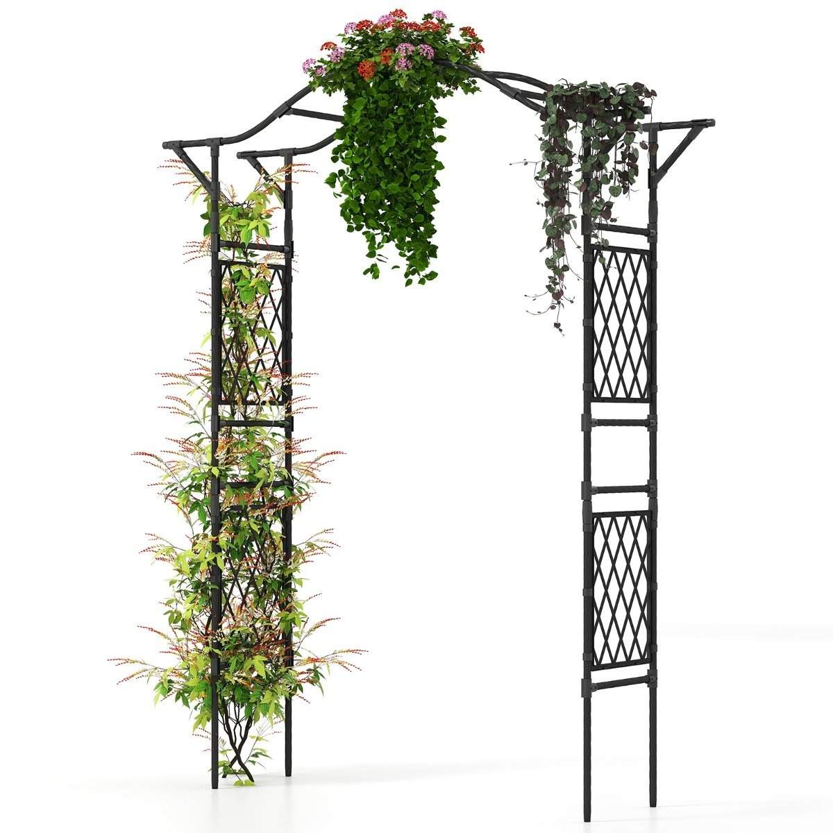 Hagebue i metall for klatreplanter – 170 x 39 x 210 cm