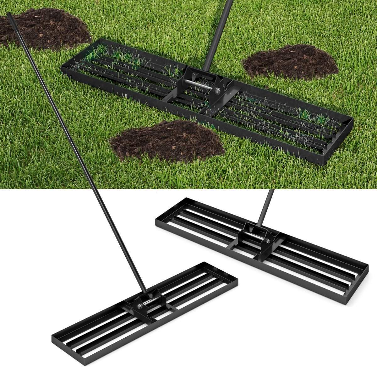 Plenavrettingsrive – Ergonomisk håndtak, 106x25 cm, slitesterk metall