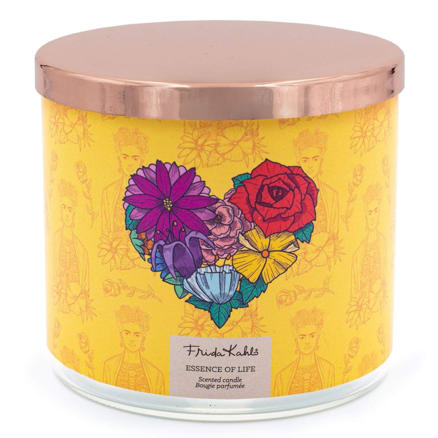 Frida Kahlo duftlys – kunstnerisk glassdesign